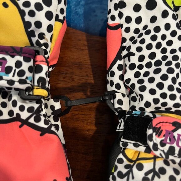 Burton Heater Mittens Gloves Girls Toddler 4T Excellent Condition - Picture 8 of 9